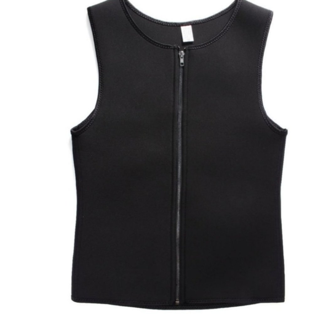 Men's Neoprene slimming zipper waist vest